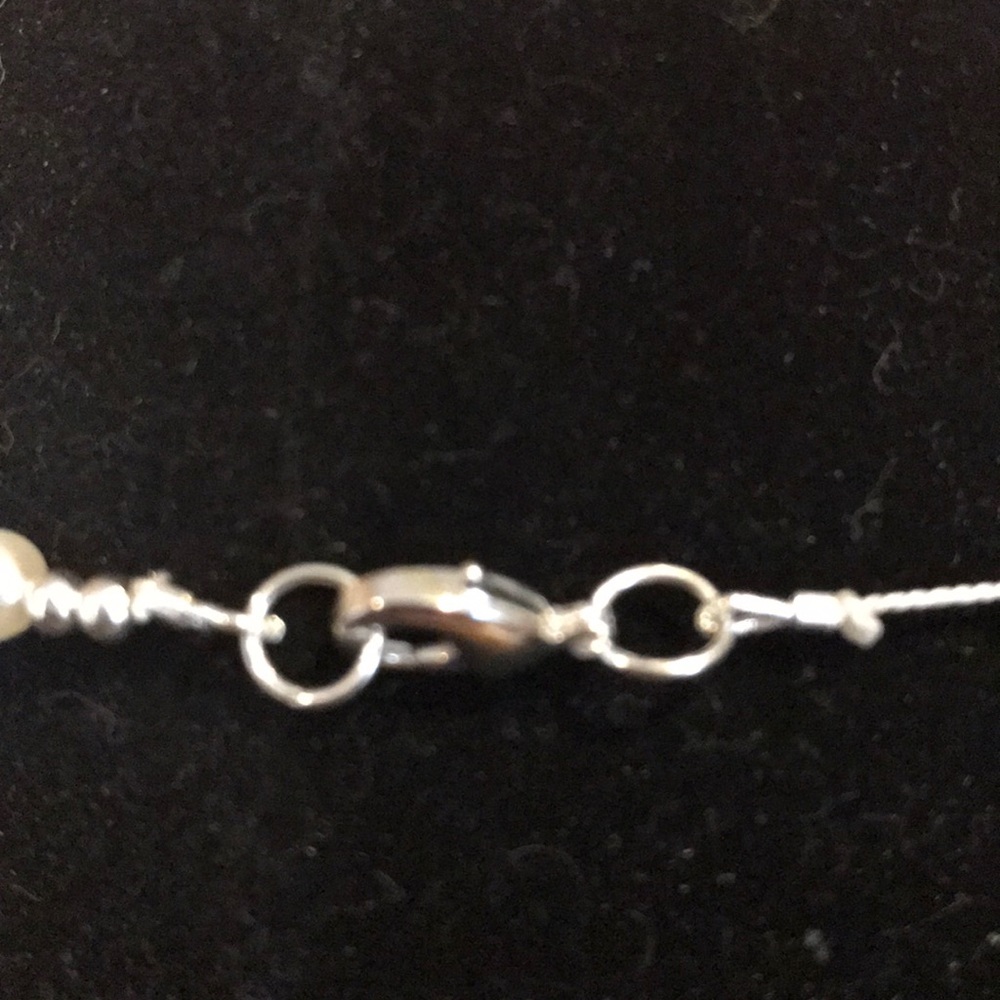 Sterling Silver and pearl necklace - Picture 5 of 5